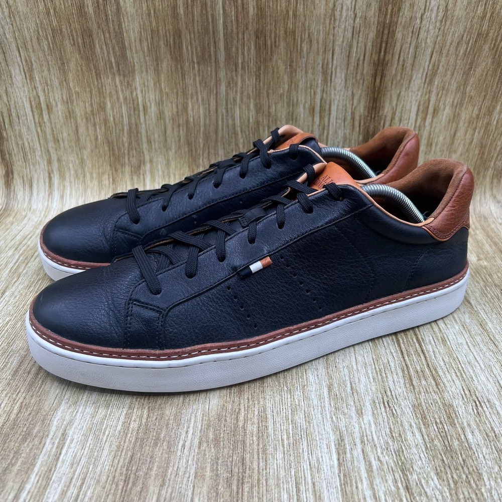 Allen Edmonds Alpha Sneakers‎ Men's Size 13 Black Leather Casual Shoes 4640 - Picture 3 of 10